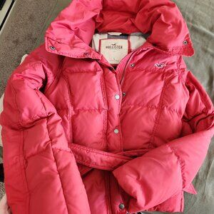 Hollister coat jacket, redish orange, small but says Large,